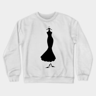 dress black and wight Crewneck Sweatshirt